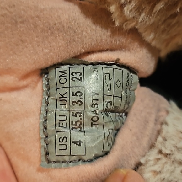 💯Auth Cougar Girls Toasty Black/Pink Snow Boots US4Y /Eu35.5 - Picture 5 of 13